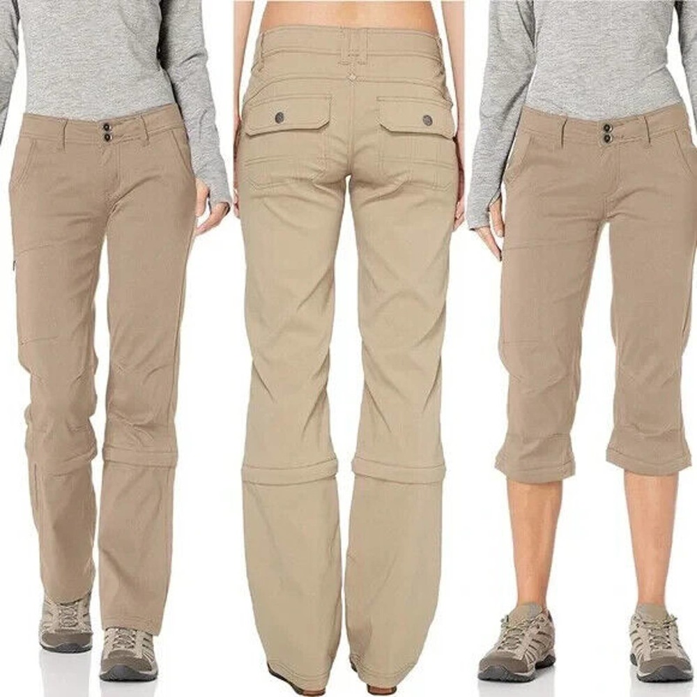 Women's Convertible Cargo Pants - Khaki